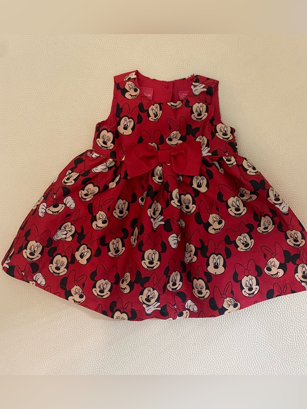 Baby 6-9 months Minnie Mouse Red Bow Party Dress